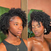 Afro Coily Curly 13×4 Lace Frontal Human Hair Wig With Baby hair