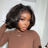 Natural Black Boss Chic Bob With Kinky Edges Wig