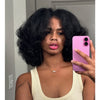 Kinky Straight Blowout Bob Body Wave HD Lace 4C Kinky Edges Wig