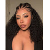 Knotless Fulani Braids Deep Wave 13x4 Frontal Lace Wig 100% Human Hair