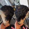 Full Lace Wave Curls Pixie Cut Wig 100% Human Hair