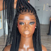 Full Lace Box Braided with Baby Hair Micro Twist Bohemian Invisi Drawstring Wig