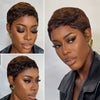 Full Lace Pixie Cut Wig 100% Human Hair
