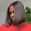 Designer Brown Layered Bob 5x5 Lace Human Hair Wig
