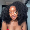 Wear & Go Kinky Coils Half Wig With Drawstring 100% Human Hair