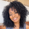 Put on & Go Trendy Curly Glueless Bob Wig With Bang
