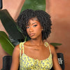 Afro Coily Curly 13×4 Lace Frontal Human Hair Wig With Baby hair