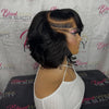 Asymmetry Shaved side Layers Bob 13x6 Lace Front Wig