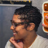 Full Lace Wave Curls Pixie Cut Wig 100% Human Hair