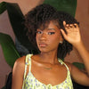 Afro Coily Curly 13×4 Lace Frontal Human Hair Wig With Baby hair
