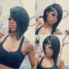 Asymmetry Long Layers Bob Side-parted 13x4 Lace Frontal Wig