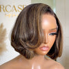 Blonde Highlight Layered bob 7x5 Lace Closure Wig