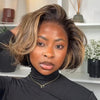 Blonde Highlights Volume Layered Bob 13x4 Lace Front Wig