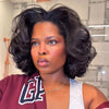 Kinky Straight Blowout Bob Body Wave HD Lace 4C Kinky Edges Wig