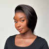 Full Lace Short Pixie Cut With Long Side Bangs Human Hair Wig