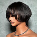 Short Fringe Bob Pixie Cut 13x4 Lace Front Wig