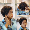Full Lace Loose Curly Pixie Wig With Hybrid Hairline