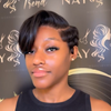 Boss Lady Side Part Layered Pixie Cuts Frontal Lace Wig