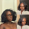 Full Lace Knotless Boho Braided French Curls Invisi Drawstring Wig
