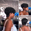 Retro Chic Full Lace Short Wavy Wig for Daily Wear