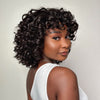 Glueless Voluminous Curly bob Wig With Bangs