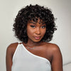 Glueless Voluminous Curly bob Wig With Bangs