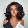 Natural Yaki Wavy Bob With Kinky Edges Wig Clearance