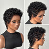Wet Wave Curls Full Lace Short Pixie Cut Wig