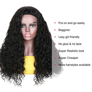 
            
                Load image into Gallery viewer, Glueless Water Wave Brazilian Hair Headband Wig
            
        