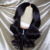 Natual Black Body Wave Glueless 5x5 Lace Closure Wig