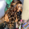 Honey Blonde Piano Highlights Body Wave HD Lace Human Hair Wig