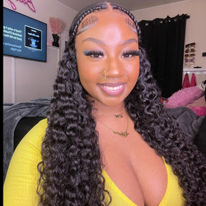 Water Wave Wigs HD Lace Front Wigs Wet And Wavy Brazilian Human Virgin Hair Preplucked Natural Hairline