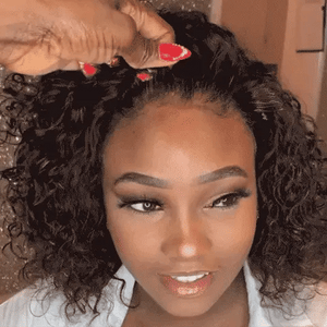 
            
                Load image into Gallery viewer, 13x4 Lace Frontal Short Kinky Curly Wig
            
        