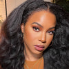 Kinky Straight Hd Lace Frontal With 4C Kinky Edges Wig