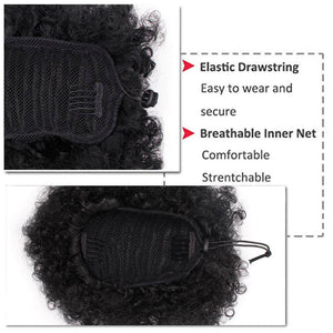 No Extra-work Needed Drawstring Puff | Super Natural(4b-4c Curl)
