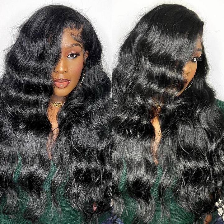 Upgrade HD Lace Body Wave Wig With Pre Plucked Natural Hairline Lace Front Wigs Match All Skin Color