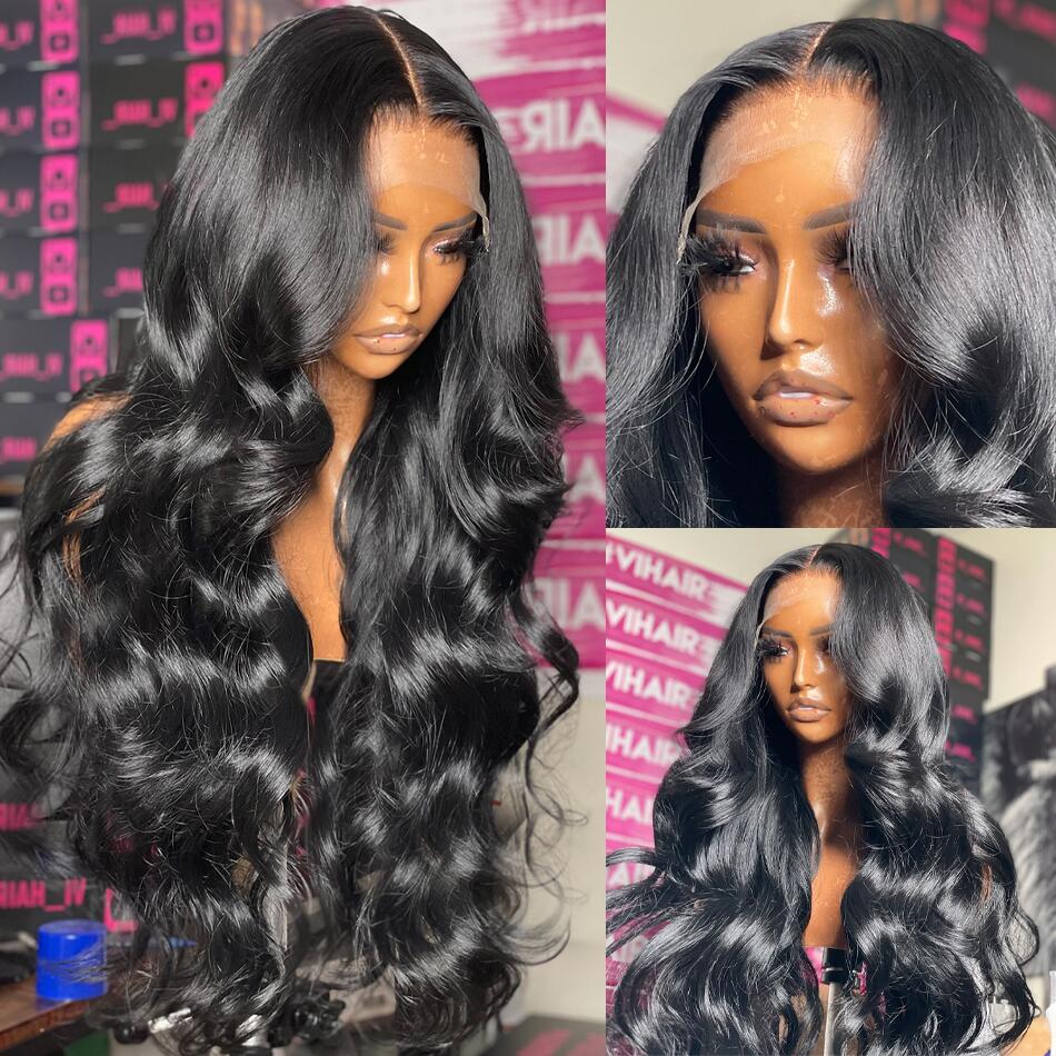 
            
                Load image into Gallery viewer, Wear &amp;amp; Go Pre Plucked Body Wave Pre Cut HD Lace Frontal Wig
            
        