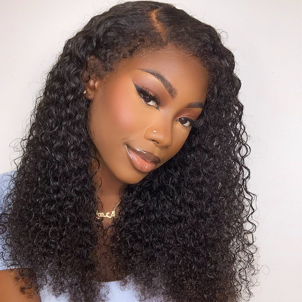 
            
                Load image into Gallery viewer, Ventilated Realistic Curly Edges Lace Wig
            
        