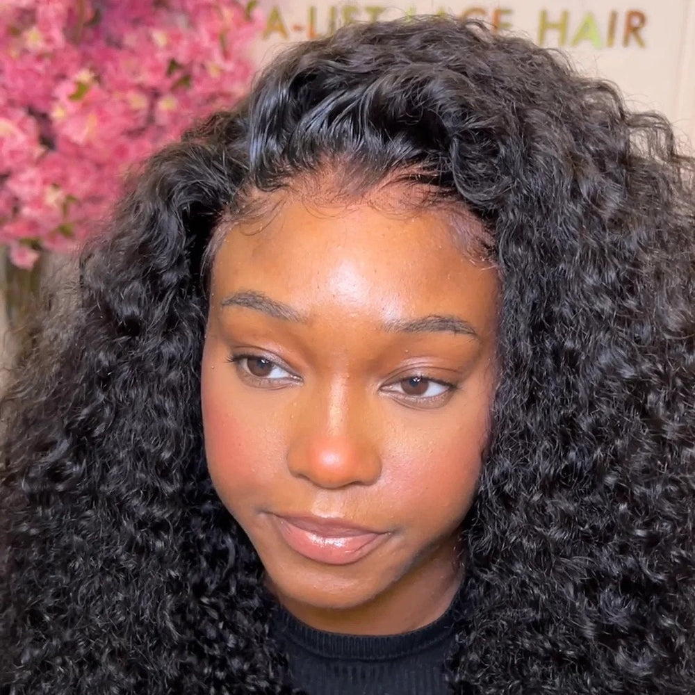 13x4 Lace Frontal Glueless Curly Wig
