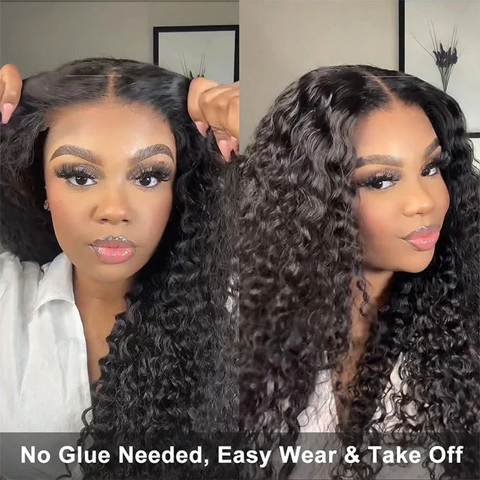 Wear & Go Glueless Curly 4x4 Pre Cut HD Lace Wig Beginner Friendly