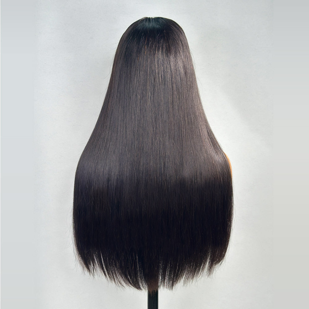
            
                Load image into Gallery viewer, 5x5 Lace Natual Black Silky Straight Glueless Closure Wig
            
        