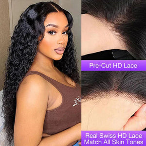 Wear & Go Glueless Curly 4x4 Pre Cut HD Lace Wig Beginner Friendly
